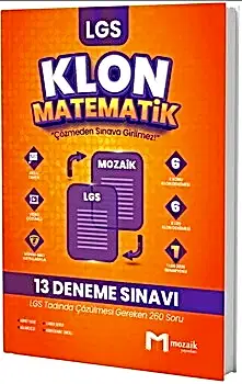   Mozaik Yayınları 8. Sınıf LGS Matematik Klon 13 Deneme 