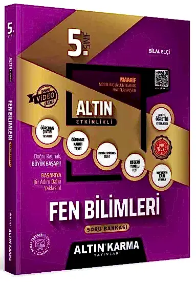 Altın Karma 5.Sınıf Fen Bilimleri Altın Etkinlikli Kazan 2025-26