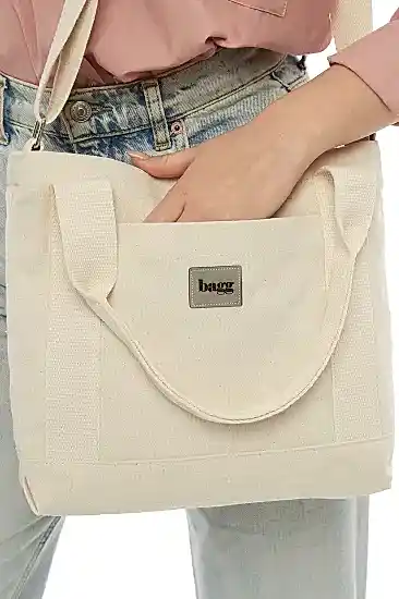 Bagg Önden Cepli Kanvas Çanta Sw