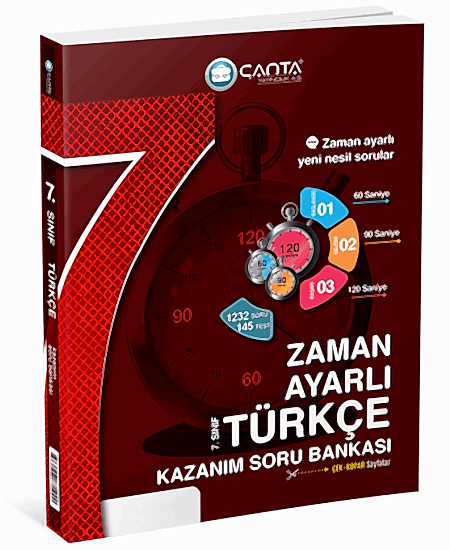 ÇANTA 7. Sınıf Türkçe Zaman Ayarlı Kazanım Soru Bankası