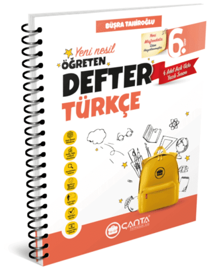 ÇANTA 6. Sınıf Türkçe Öğreten Defter 2025-26 YENİ MÜFREDAT