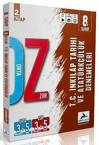 Paraf 8. Sınıf T.C. İnkılap Tarihi ve Atatürkçülük Orta Zor Branş Deneme - 2. Kitap