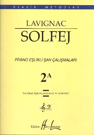 Lavignac Solfej Piyano Eşlikli Şan Çalışmaları 2A