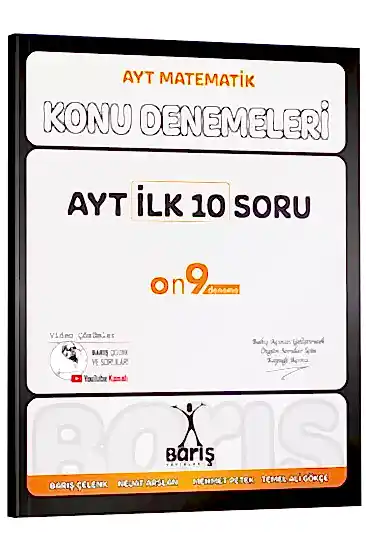 KR AKADEMİ Barış Yayınları AYT İlk 10 Soru Konu Denemeleri