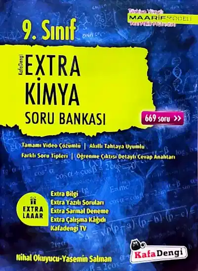 Kafa Dengi 9.Sınıf Extra  Kimya Soru Bankası 2025-26 YENİ