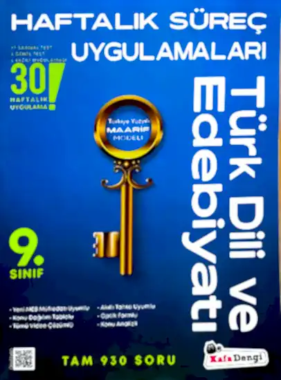 Kafa Dengi 9. Sınıf T.Dili ve Edb. Haftalık Süreç Uygulamalar 2025-26 YENİ