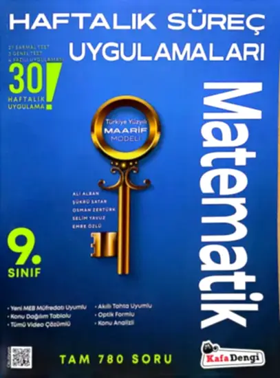 Kafa Dengi 9. Sınıf Matematik Haftalık Süreç Uygulamaları 2025-26 YENİ