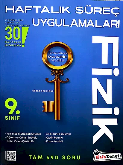 Kafa Dengi 9. Sınıf Fizik Haftalık Süreç Uygulamaları 2025-26 YENİ