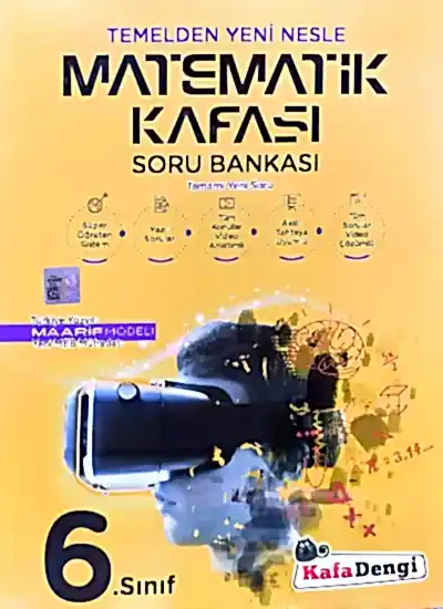 Kafa Dengi 6.Sınıf Matematik Kafası Soru Bankası 2025-26 YENİ MÜFREDAT