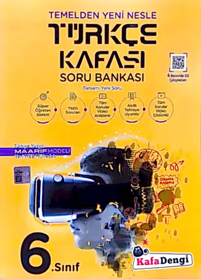 Kafa Dengi 6.Sınıf Türkçe Kafası Soru Bankası 2025-26 YENİ MÜFREDAT