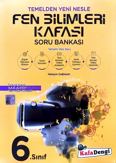 Kafa Dengi 6.Sınıf Fen Bilimleri Kafası Soru Bankası 2025-26 YENİ MÜFREDAT
