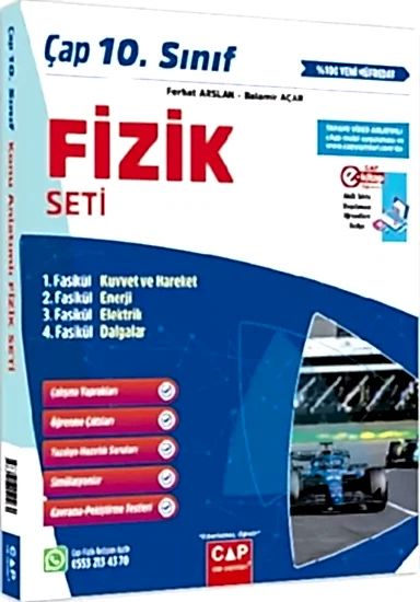 Çap Yayınları 10. Sınıf Fizik Seti 2025-26 YENİ MÜFREDAT