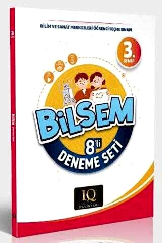 IQ Yayınları 3. Sınıf Bilsem 8`li Deneme Seti **YENİ** 2025