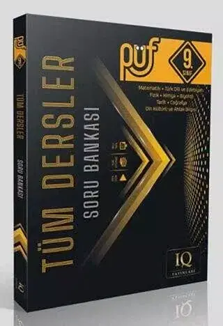 IQ YAYINLARI 9.SINIF TÜM DERSLER SORU BANKASI PÜF 2025-26 YENİ