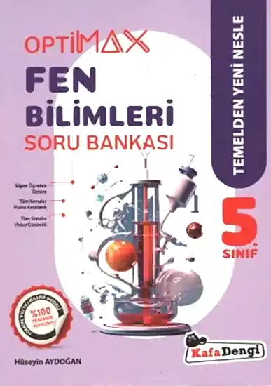 Kafa Dengi 5.Sınıf Fen Bilimleri Optimax Soru Bankası (Video) 2025-26 YENİ