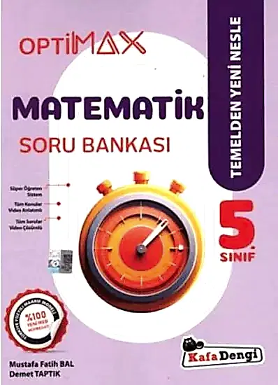 Kafa Dengi 5.Sınıf Matematik Optimax Soru Bankası (Video Çzm) 2025-26 YENİ