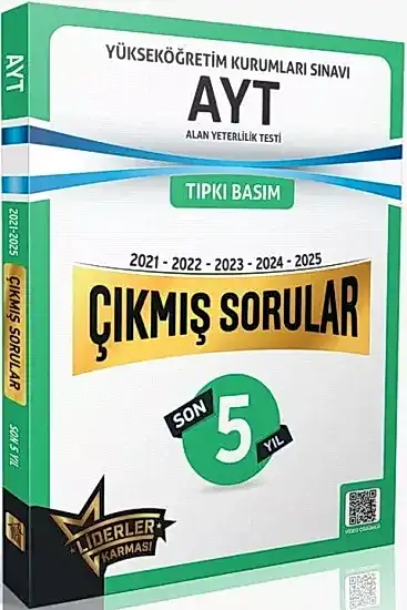 Liderler Karması AYT Son 5 Yıl Çıkmış Sorular 2021 2025