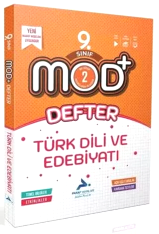 PARAF 9. Sınıf Mod Türk Dili ve Edebiyatı Defter