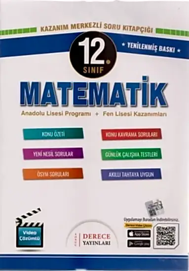 DERECE DERECE 12.SINIF MATEMATİK SET