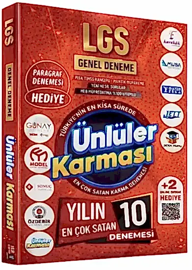 Ünlüler Karması 8. Sınıf LGS Ünlüler Karması 10 lu Deneme