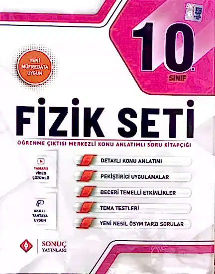 SONUÇ 10. SINIF FİZİK SET  2025-26 YENİ MÜFREDAT