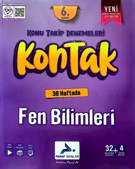 Paraf 6. Sınıf Fen Bilimleri Konu Takip Denemeleri 2025-26 Yeni Müfredat