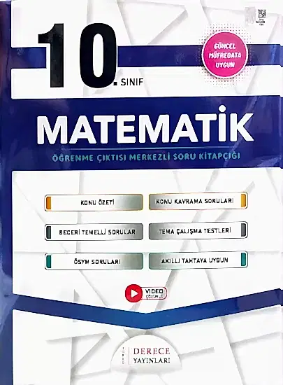 DERECE 10.Sınıf Matematik Modüler Set 2025 - 2026 YENİ MÜFREDAT