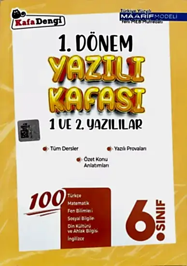 KAFADENGİ 1.DÖNEM YAZILI KAFASI 6.SINIF 1 VE 2 .YAZILILARI 2025-2026 YENİ MÜFREDAT