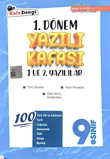 KAFADENGİ 1.DÖNEM YAZILI KAFASI 9.SINIF 1 VE 2 .YAZILILARI 2025-2026 YENİ MÜFREDAT