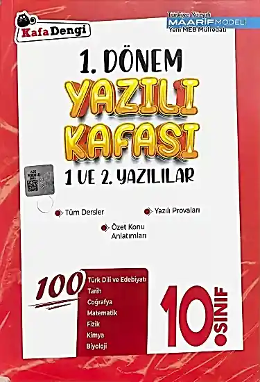 KAFADENGİ 1.DÖNEM YAZILI KAFASI 10.SINIF 1 VE 2 .YAZILILARI 2025-2026 YENİ MÜFREDAT