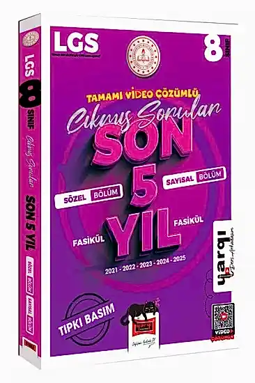 Yargı Ders Arkadaşım 8.Sınıf LGS 2021-2025 Tüm Dersler Fasikül Fasikül Tıpkı Basım Son 5 Yıl Çıkmış Sorular
