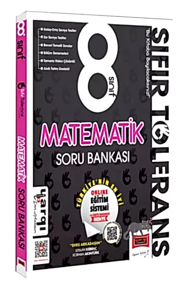 Yargı Ders Arkadaşım 8Sınıf Sıfır Tolerans Matematik Soru Bankası 2025-26 YENİ