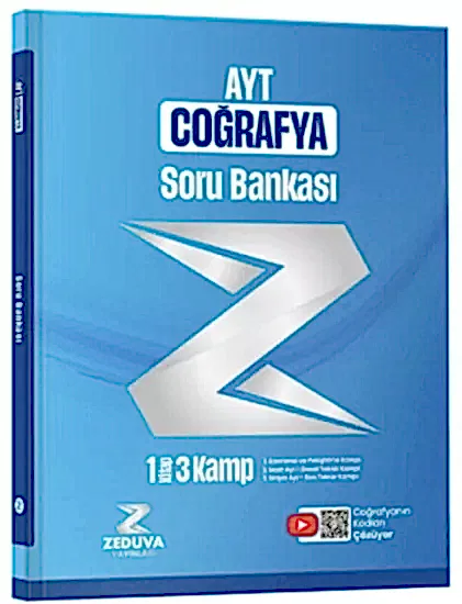 Zeduva Yayınları Coğrafyanın Kodları AYT Coğrafya 1 Kitap 3 Kamp Soru Bankası